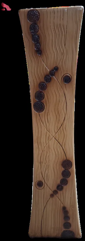 مزهريه فخاريه لون خشابي