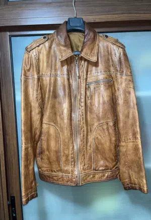 جاكيت جلد ألماني أصلي