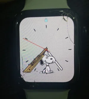 Apple Watch SE battery 81 Brocken screen  ساعه ابل اس اي بطاريه واحد وثمانين شاشه مكسوره
