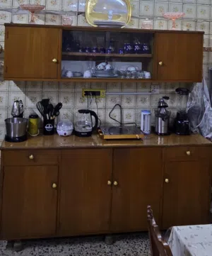 كاونتر مطبخ خشبي قطعتين