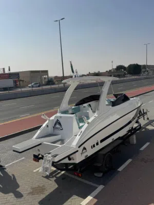 Little Shark 25 ft – مع سطح سباحة خلفي  With Rear Swimming Platform