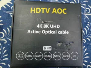 HDMI CABLE 8K UHD 80Meter FIBER OPTIC كيبل اجدي فول مواصفات