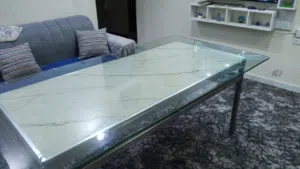 طاوله سفره بحاله ممتازه ستانلس ستيل