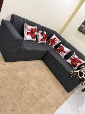 Very light used sofa set for sale mahboula block 2  25kd