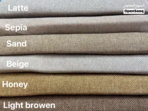 أقمشة اللنن الفاخرة لتنجيد الكنب والكوشن متوفرة بعدة ألوان راقية تجمع بين الأناقة و الفخامة