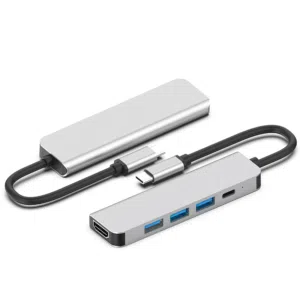 Multi Port 5 in 1 Type C Docking Station USB C HUB Type-C to HDMI/USB3.0*3