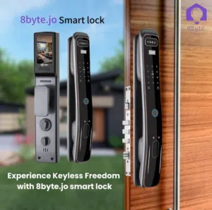 قفل ذكي للأبواب من شركة 8byte للحلول الذكية