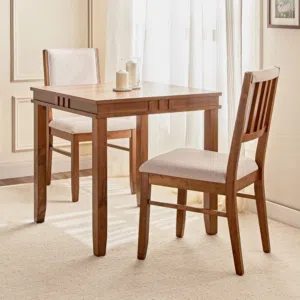 Dining table with two chairs