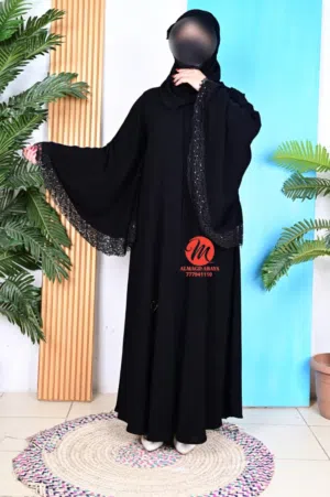 العبايات نسائية رسمي عملي  نسائية عريس قمشه نصف قمرا