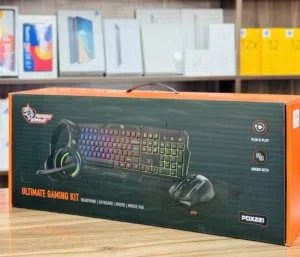 سماعة و كيبورد وماوسPORODO GAMING ULTIMATE GAMING KIT 1.HEADPHONE 2.KEYBOARDS 3.MOUSE 4.MOUSE PAD