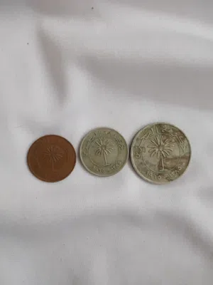 100 فلس سنة الصنع 1965 50 فلس  5 فلس