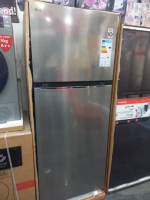 ثلاجه ال جي 395 لتر لون سلفر كفاله 10 سنوات A+++