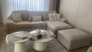 طقم كورنر  مع بفه من ايكيا