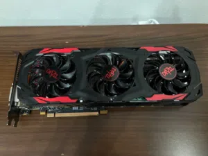 كرت شاشة RX 480 8GB 3 FANS DEVIL مستعمل نظيف 3 مراوح نسخة الشيطان