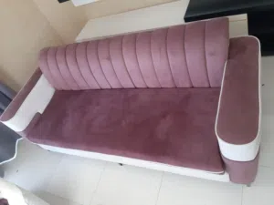 Purple color sofa look luxurious