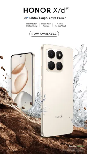HONOR X7d 5G الاقوى والاسرع  اعلى اداء مع بطارية عملاقة وشاشة ضد الكسر