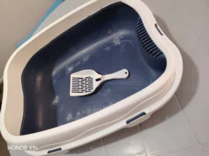 5 دنانير Litter Box صندوق للقطط مع مجرود