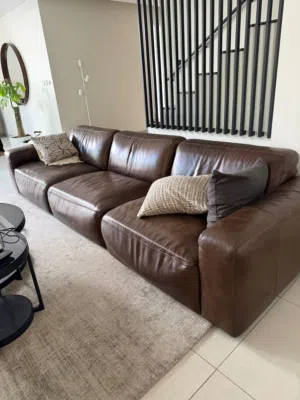 leather sofa