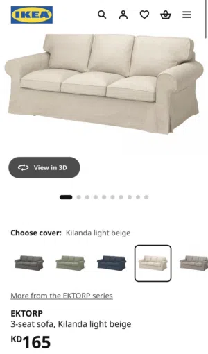 IKEA 3 Seater Sofa