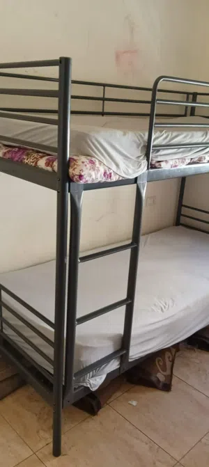 تخت حديد طابقين لون اسود