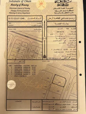 Residential Land for Sale in Al Sharqiya Ibra