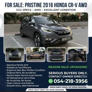 Honda crv for sell Honda crv  Honda crv 2016 Honda sell family car