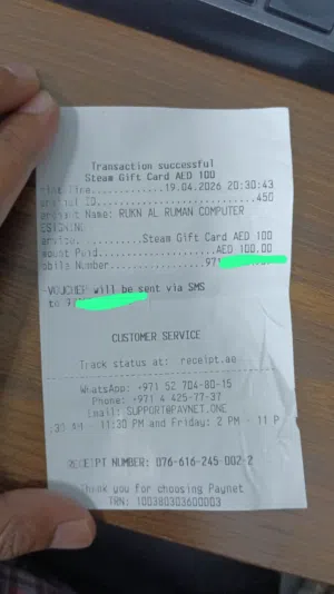 Steam game gift card