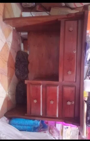 مكتب خشب زان بالزجاج