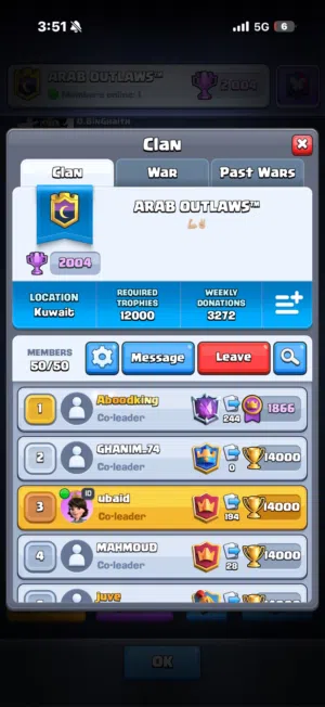 Clash royale account