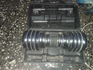 دامبلز يورك من 0.25 الى 2.25 ذات 16 قرص حديدي Dumbbells York from 0.25  to 2.25 16 iron discs