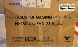 شاشة ألعاب اسوس تاف ASUS TUF Gaming VG249Q3A بحجم 23.8 بوصة وتردد 180Hz مستخدمة 5 ايام فقط