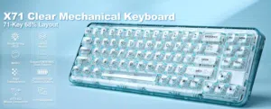 YUNZII X71 Transparent Wireless - RGB