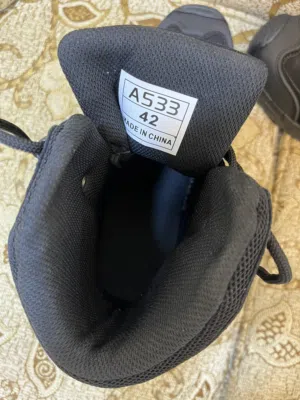 حذاء ساق طويل تاكتيكال هايكرز لون اسود جديد مقاس 42