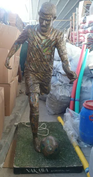 Statue of Football Fans