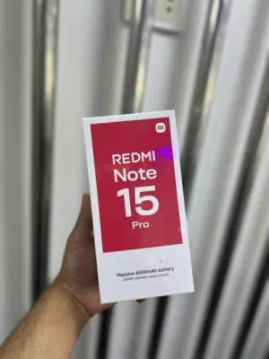 Redmi note 15 pro 8RAM / 256GB جديد مسكر بالكرتونة كفالة الوكيل الرسمي وشركتنا 3 سنوات