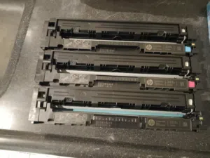 I have empty original HP 203A cartridges)
