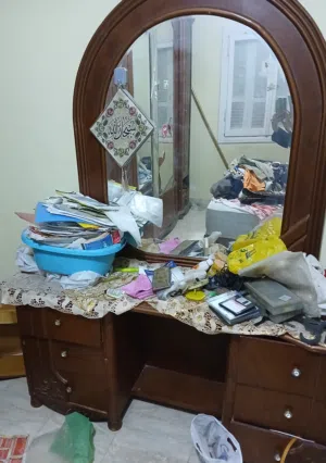 غرفة نوم خشب زان أحمر دمياطي