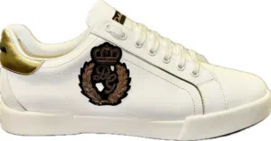 Dolce & Gabbana Portofino Crown Patch leather sneakers