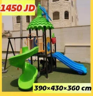 مرجوحة السحسيلة اللولبيه قبة  خضرا