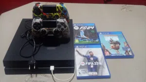 PS4 Fat 512 Go Online, 2 Manette Original V2, 3 Jeux PS4