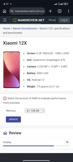 Xiaomi mi 12 x