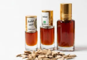 مخلط عطر دهن الشيخ أحمد من ركن النوادر بالمسك السبيري والعود الكمبودي والورد تولة 12 مل ملكية