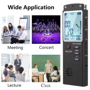 جهاز تسجيل محاضرات (مسجل صوت)بمساحة 16 جيجا 016 Digital Audio Recorder Professional Voice Activated