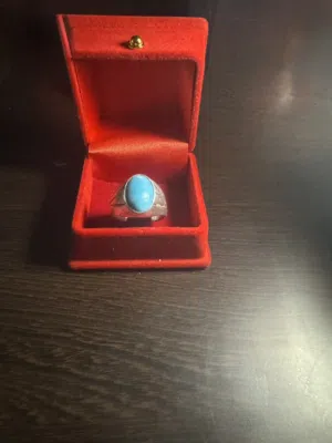 Men’s Silver Ring 7.29g - Turquoise Stone  Monthly Installments