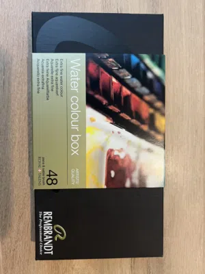Rembrandt 48 half-pan watercolour set in artist quality (new)