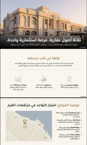 1500 m2 More than 6 bedrooms Villa for Sale in Muscat Qurm
