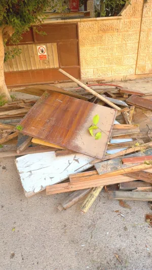 خشب مجاني للي بده