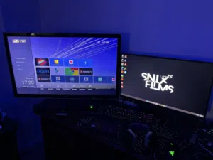 Asus 165hz 27 inches monitor with samsung 40inch Tv for only 70bd!