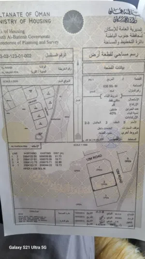 للبيع أرض ولاية العوابي ، وادي بني خروص