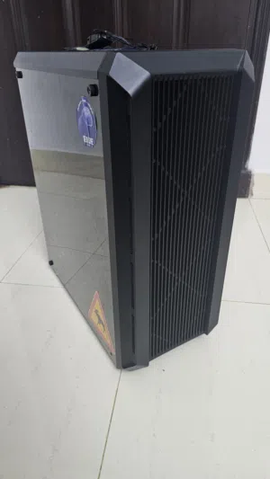PC case with 240mm AIO AMD AM4 CPU cooler GAMEON, RGB controller and 4 fans.